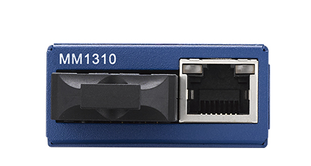 Miniature Media Converter, Wide Temp, 100Base-TX/FX, Single-mode 1310nm, LFPT, 40km, ST type, w/ AC adapter